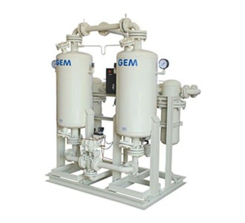 GEM twin-tower heatless desiccant compressed air dryer